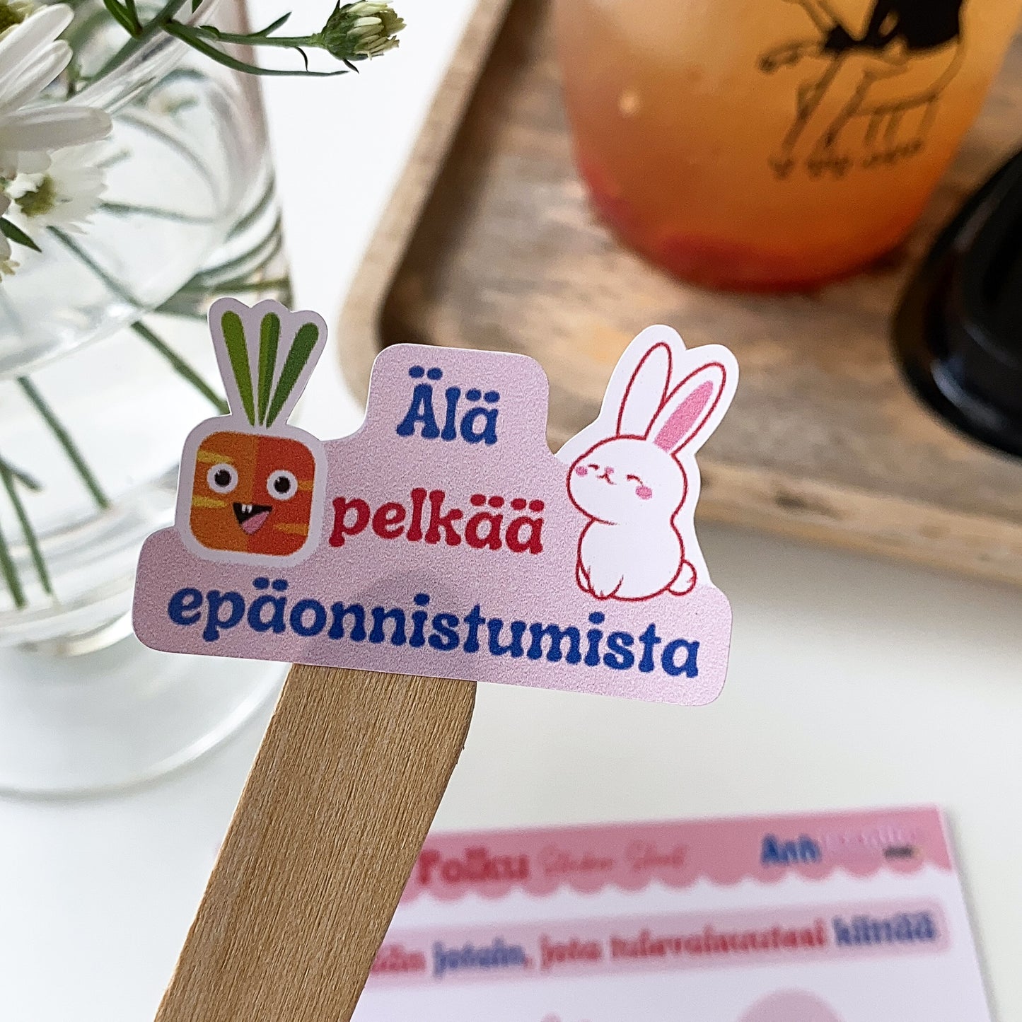 Edistys Polku Bunny Sticker Sheet