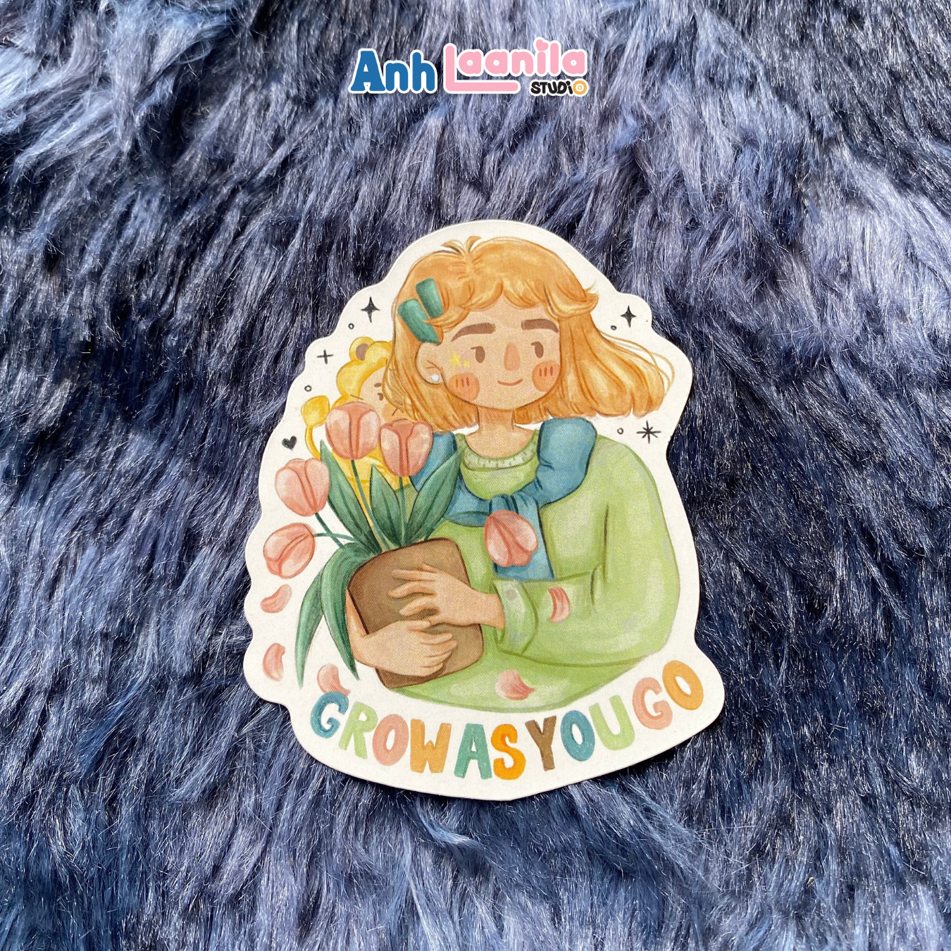 Grow As You Go Die-cut Sticker