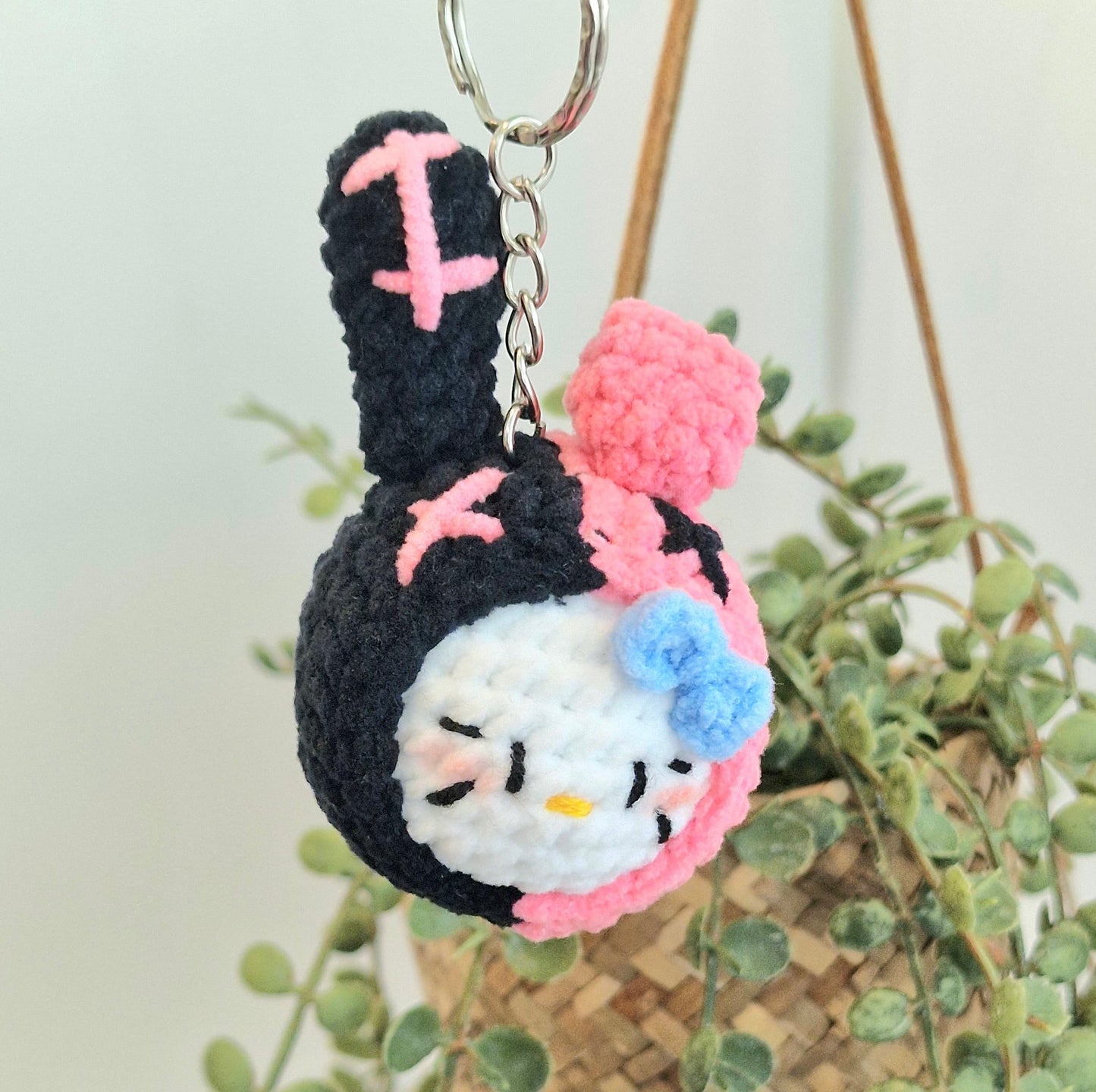 Crochet blackpink bunny key chain
