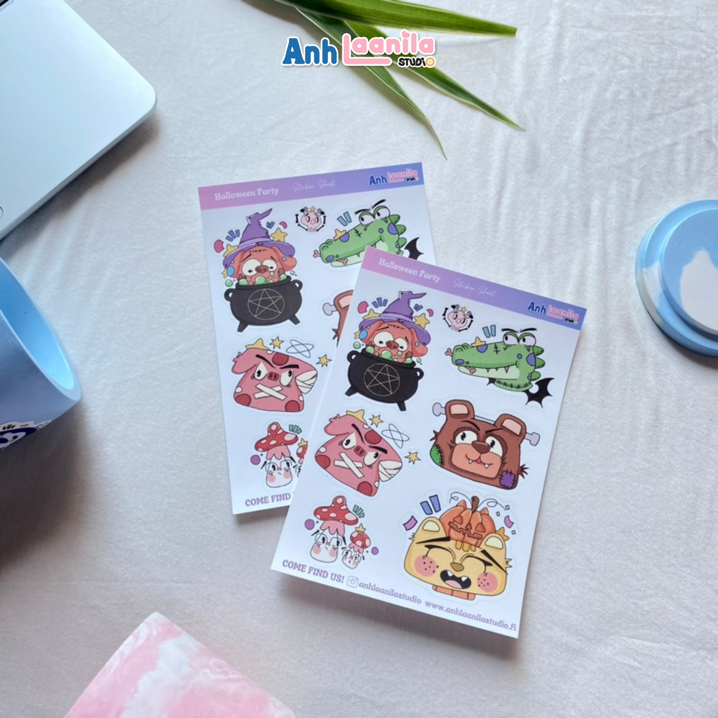 Halloween Party Sticker Sheet