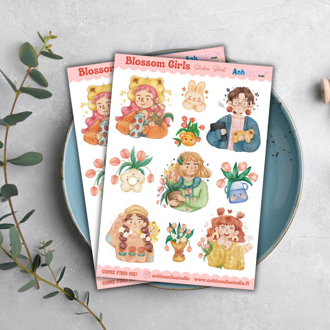 Blossom Girls Sticker Sheet