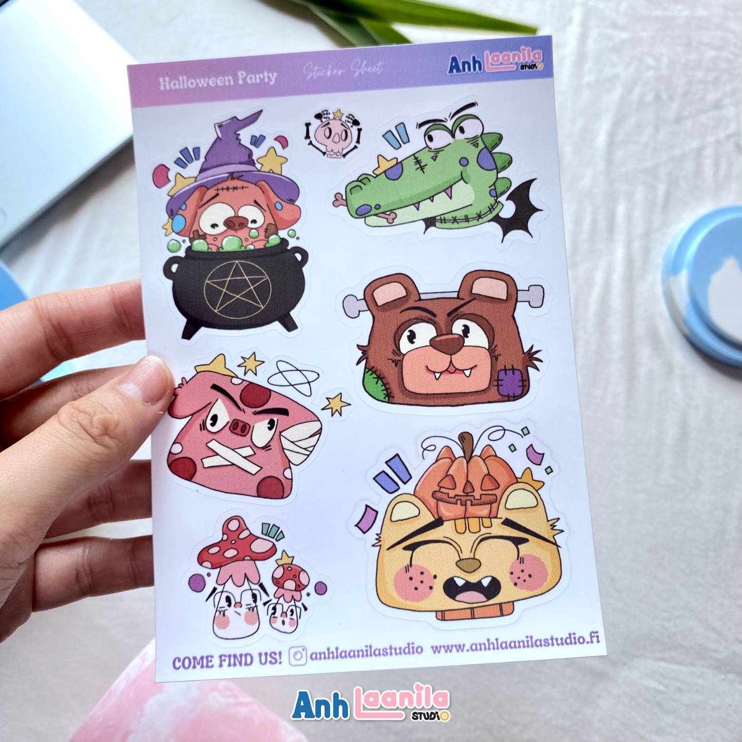Halloween Party Sticker Sheet