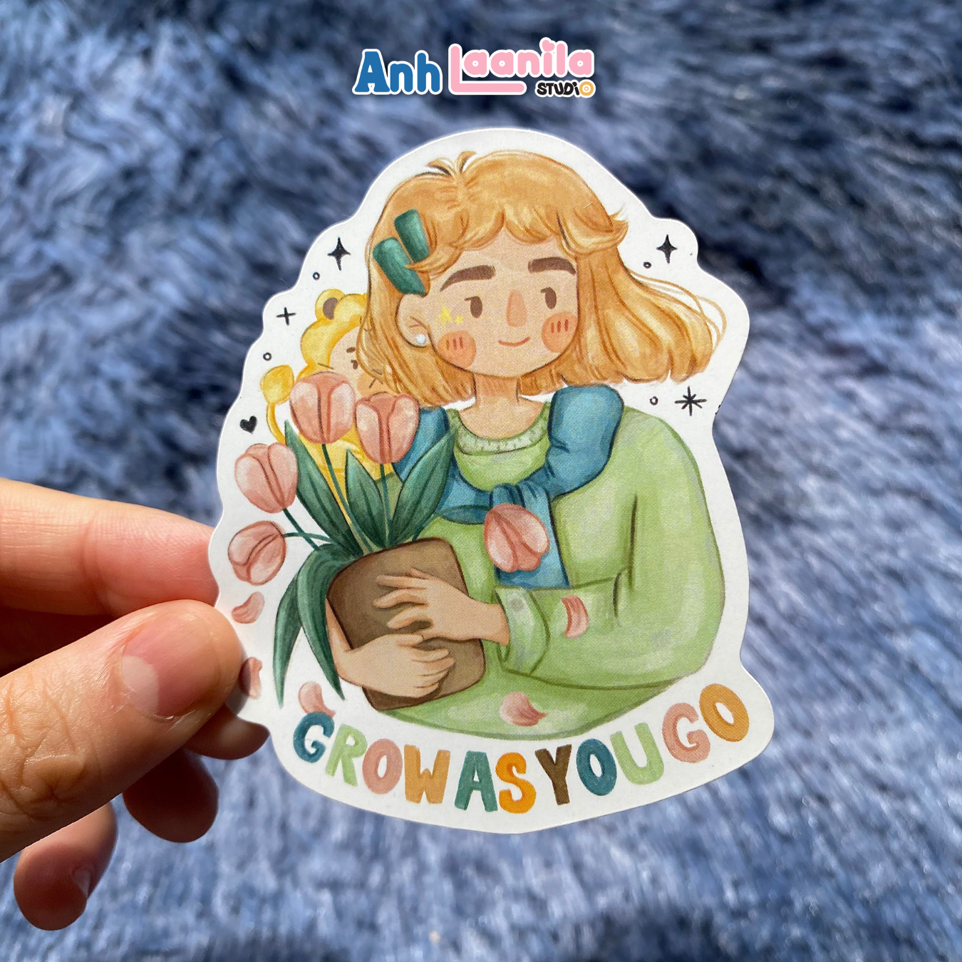Grow As You Go Die-cut Sticker