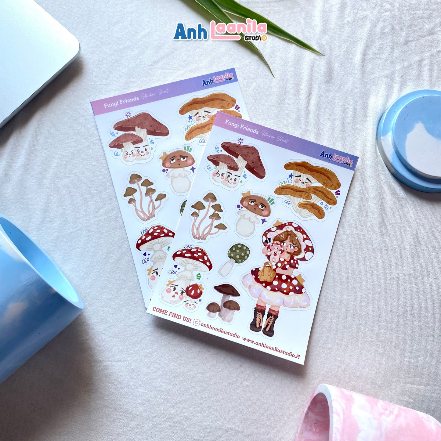 Fungi Friends Sticker Sheet