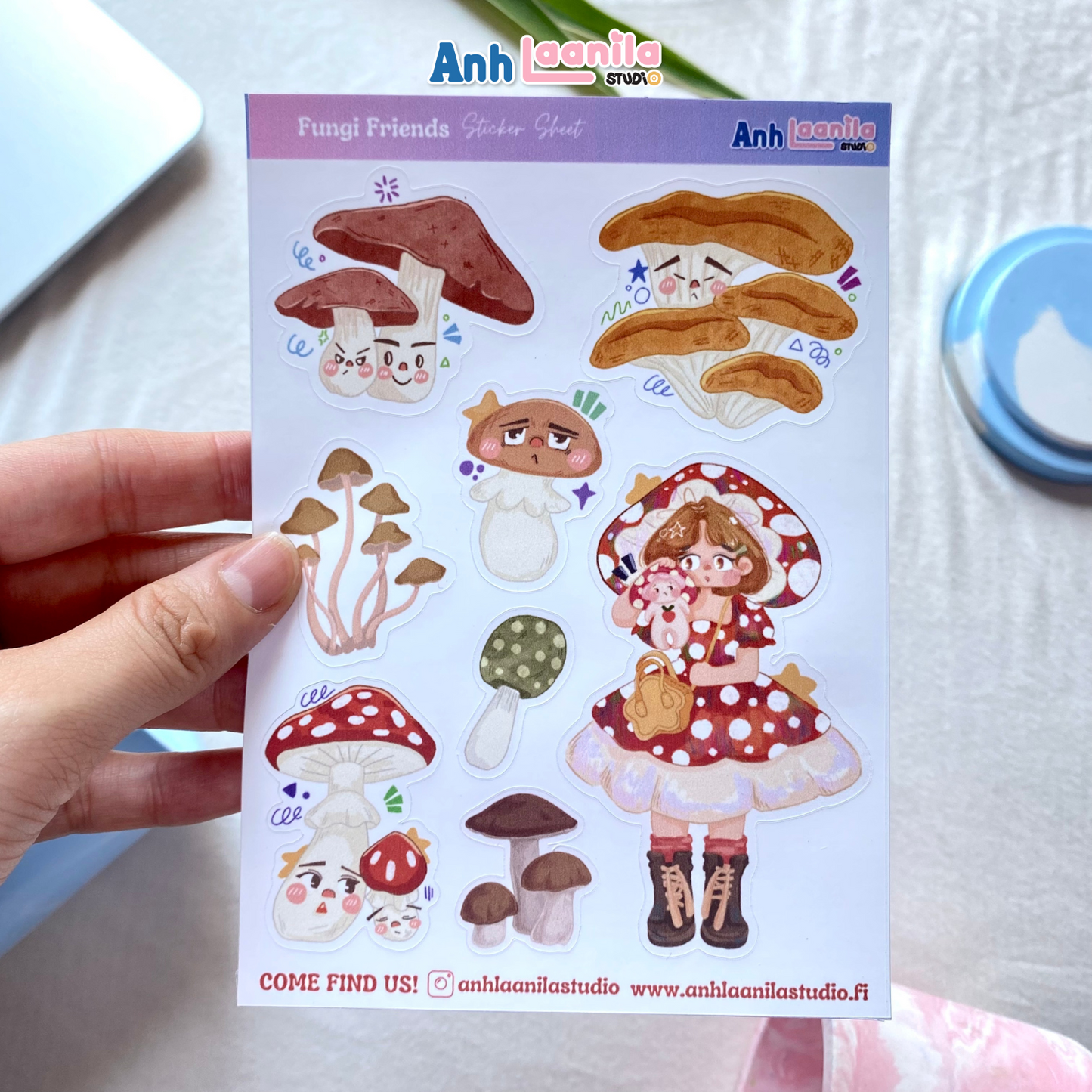 Fungi Friends Sticker Sheet