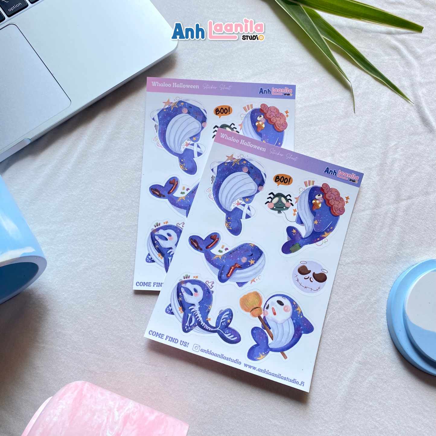 Whaloo Halloween Sticker Sheet