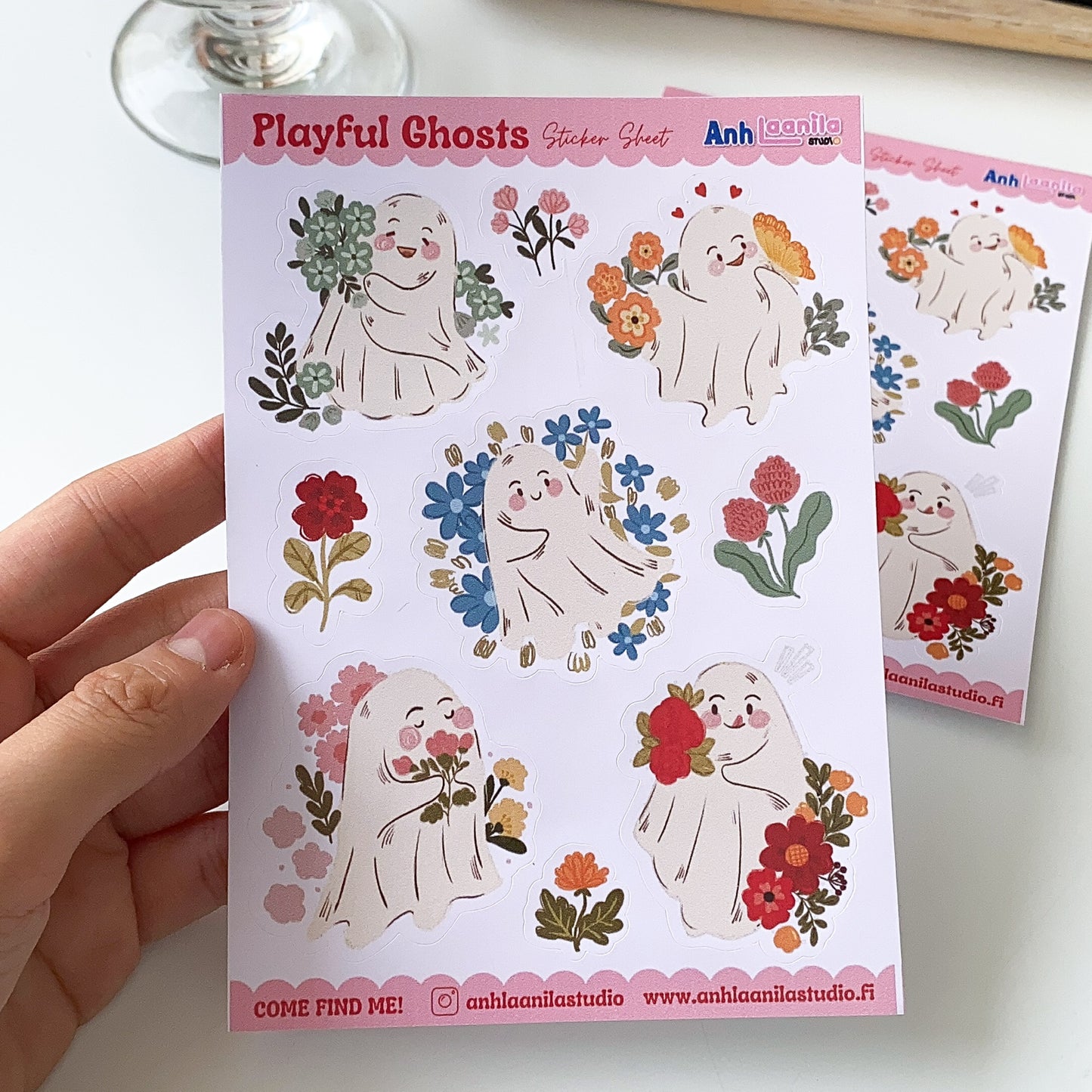 Playful Ghosts Sticker Sheet