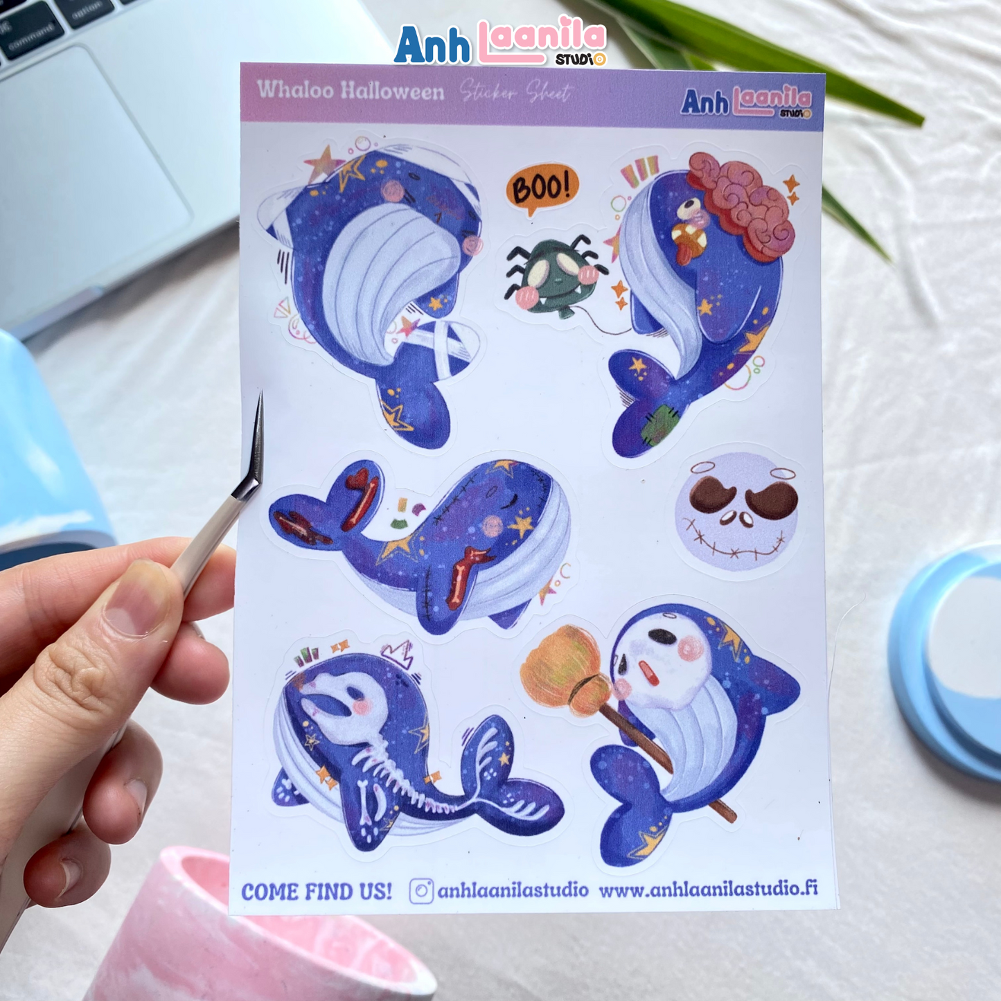 Whaloo Halloween Sticker Sheet