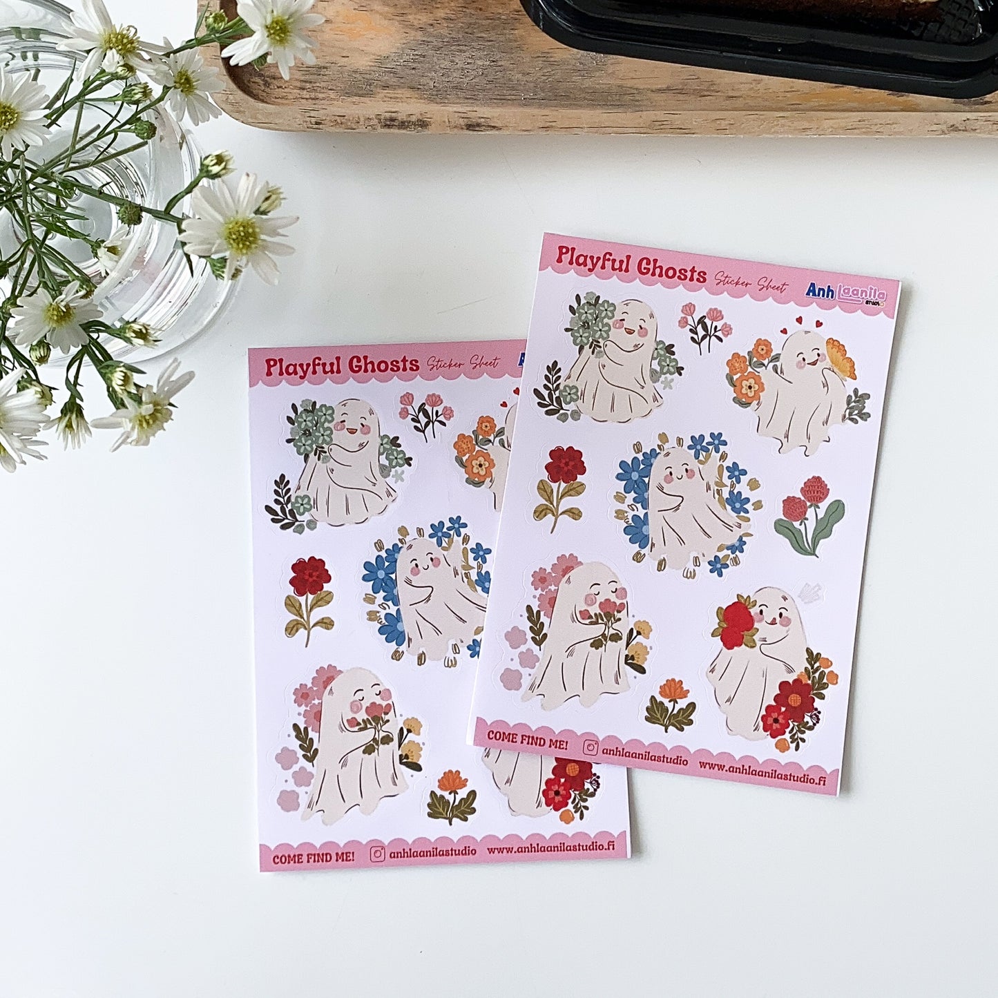 Playful Ghosts Sticker Sheet