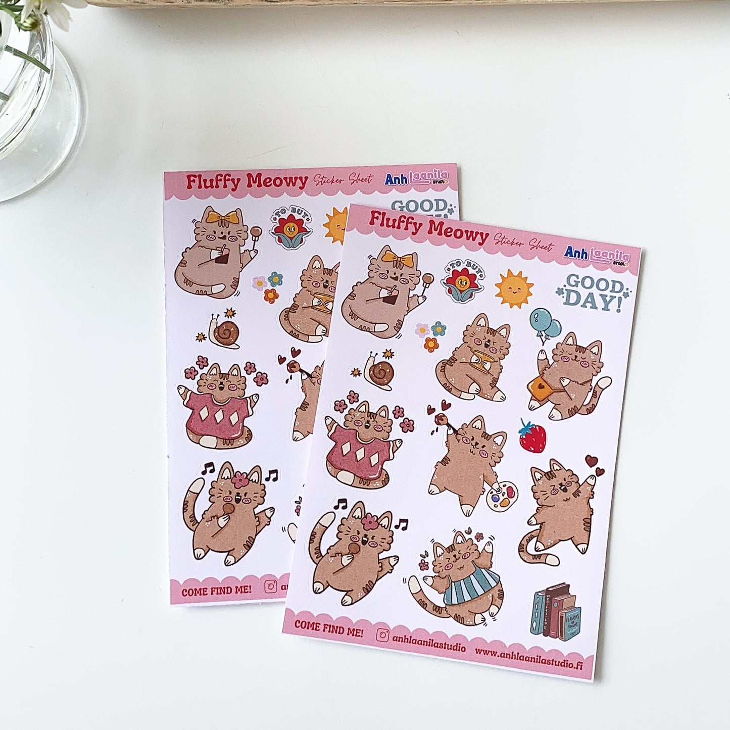 Fluffy Meow Sticker Sheet