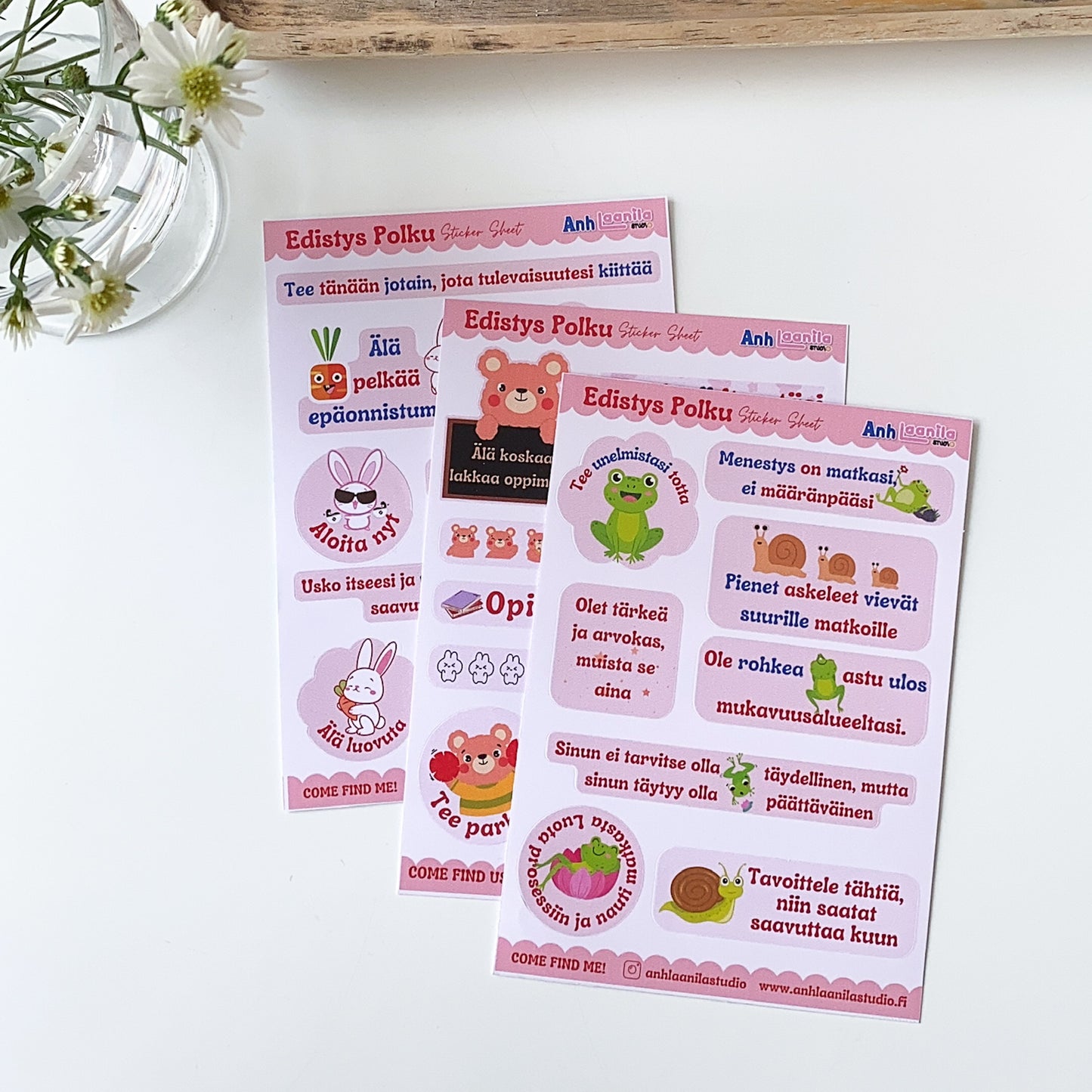 Edistys Polku Sticker Sheet Bundle