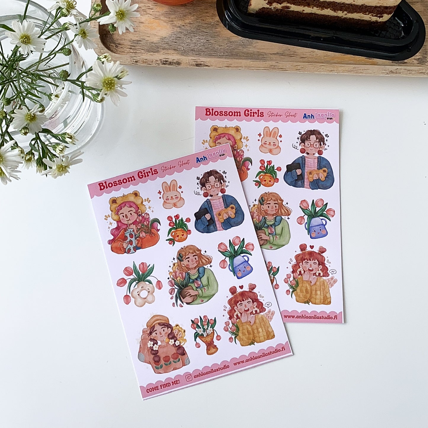 Blossom Girls Sticker Sheet