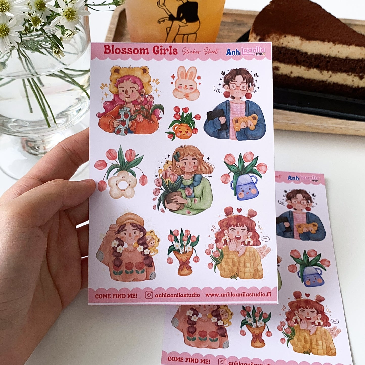 Blossom Girls Sticker Sheet