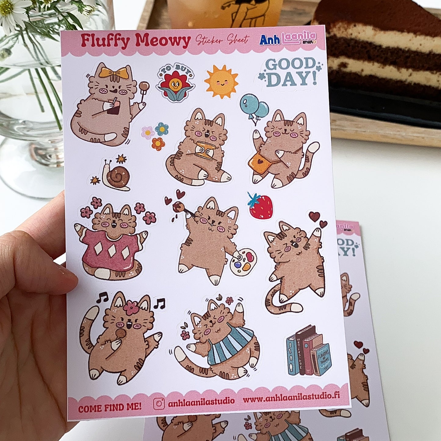 Fluffy Meow Sticker Sheet