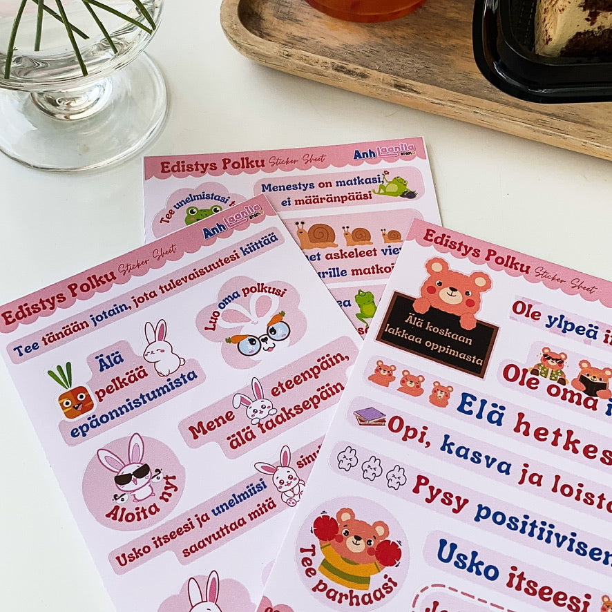Edistys Polku Sticker Sheet Bundle