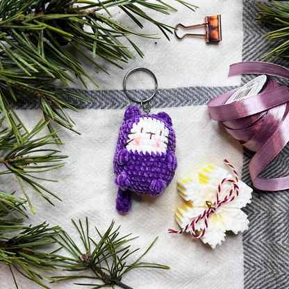 Crochet Cat Keychain