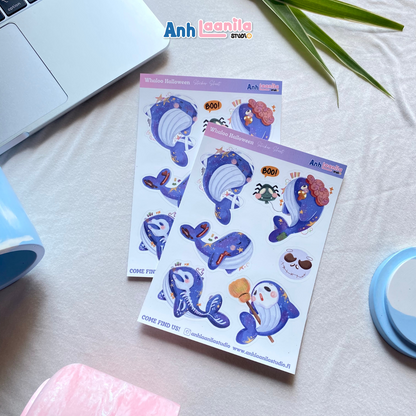 Whaloo Halloween Sticker Sheet