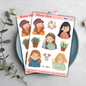 Winter Girls Sticker Sheet