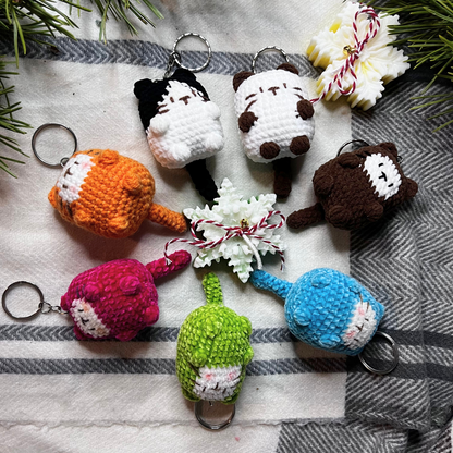 Crochet Cat Keychain
